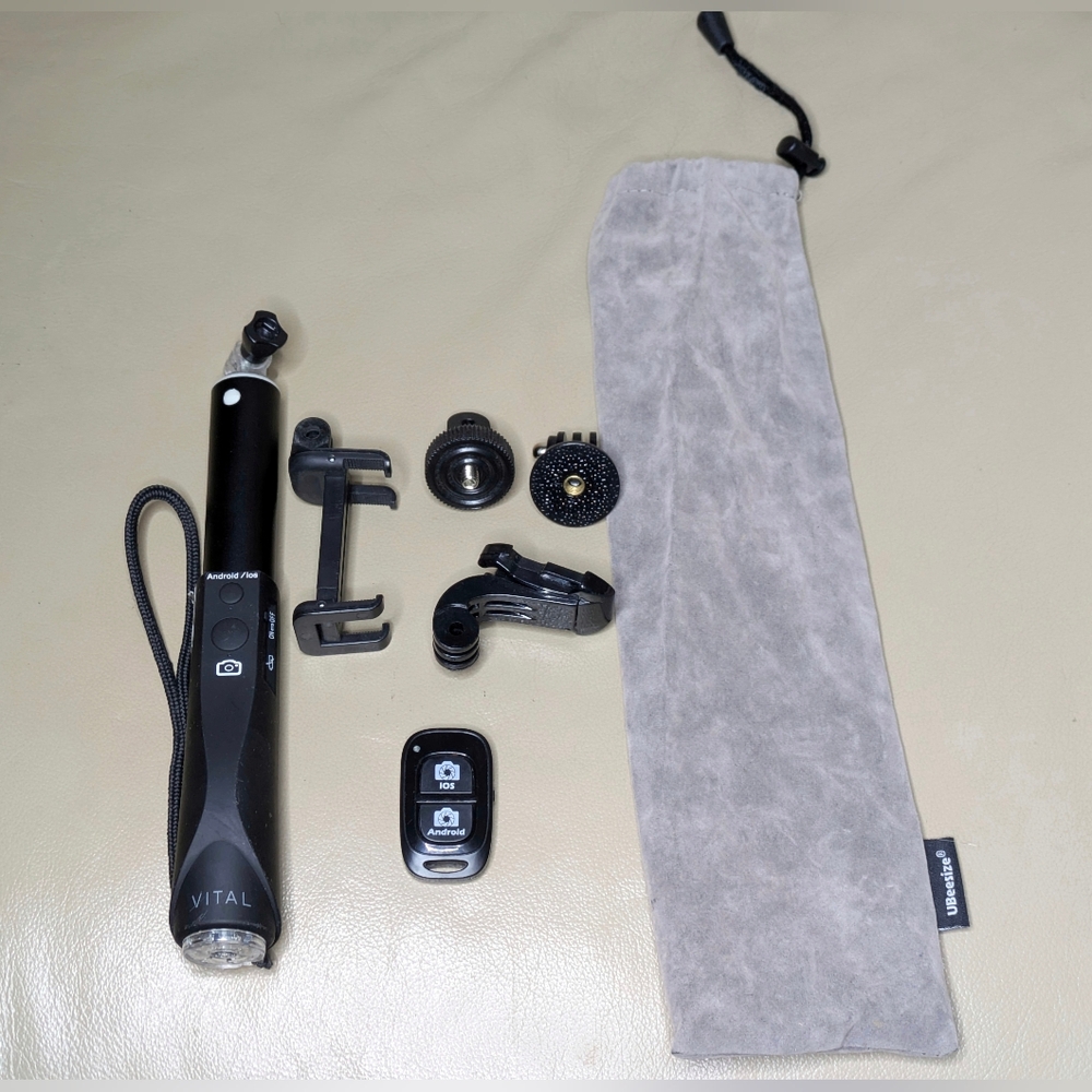 Vital Selfie Stick 34" Extendable with Bluetooth Remote